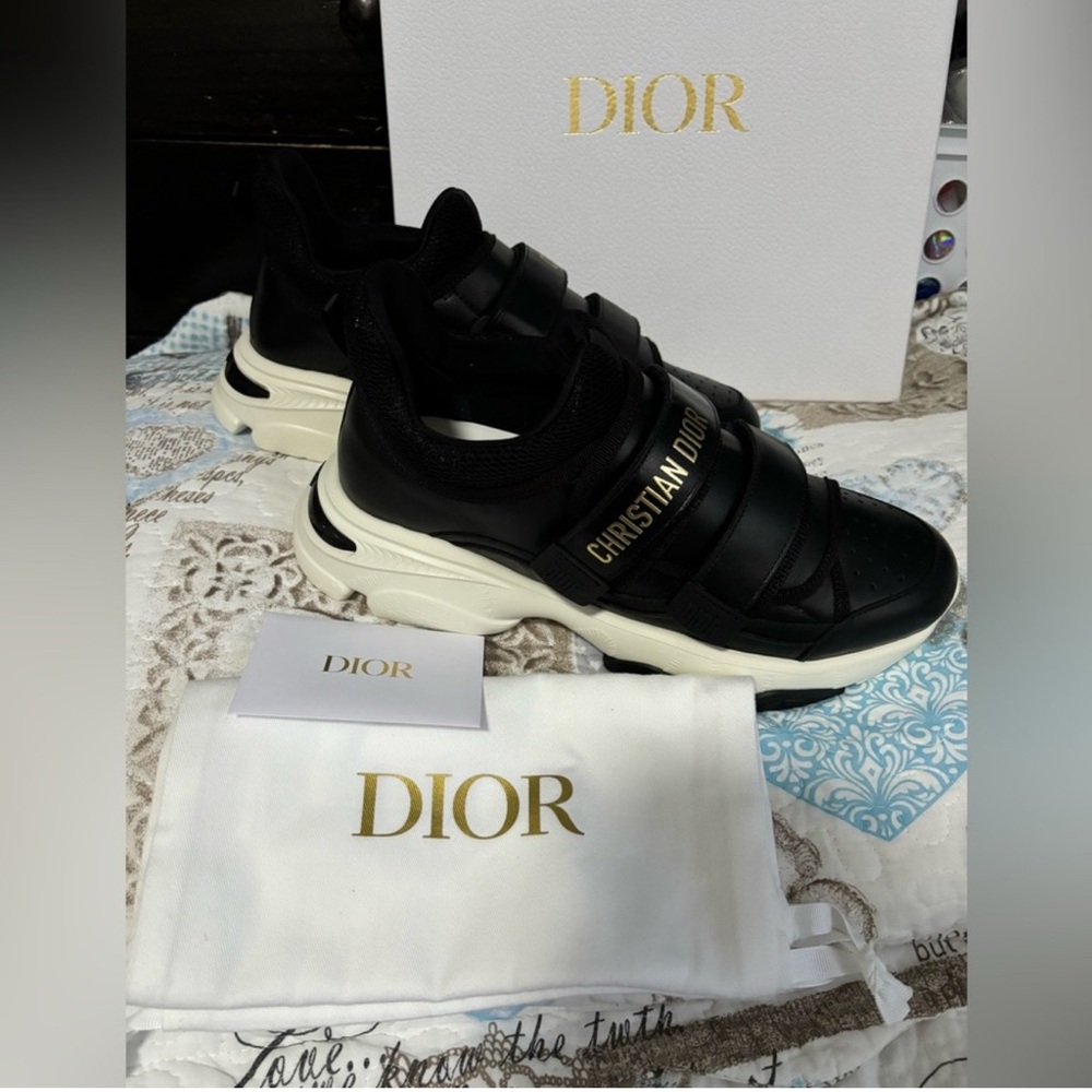 Christian Dior Black Sneakers New with box! 39 EU.  US 8, 8.5 size.